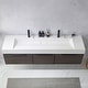 preview thumbnail 110 of 117, Vegadeo Bath Vanity with One-Piece Composite Stone Sink Top