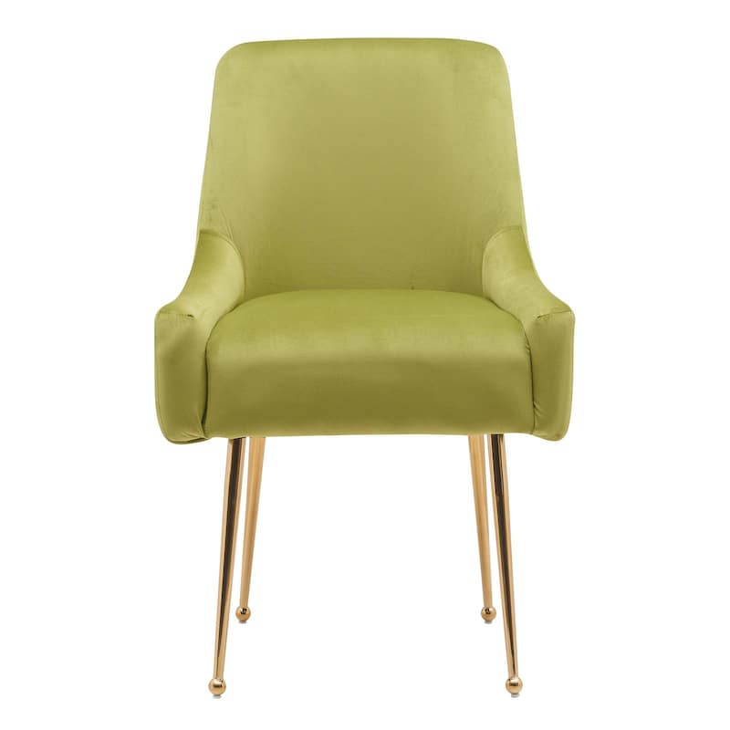 Tufted Velvet Upholstered Dining Chair Set of 2