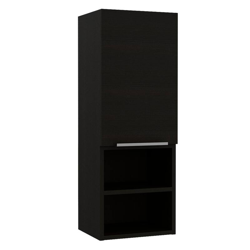 Medicine Cabinet with Single Door, Two Interior Shelves, and Two External Shelves