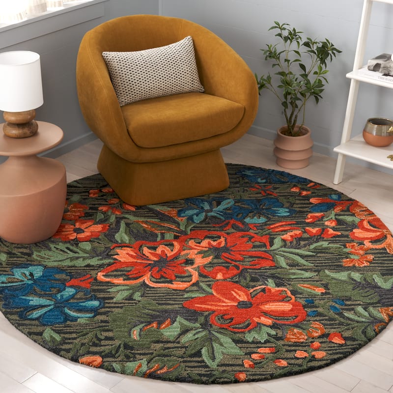 SAFAVIEH Handmade Jardin Engeline Country Wool Rug