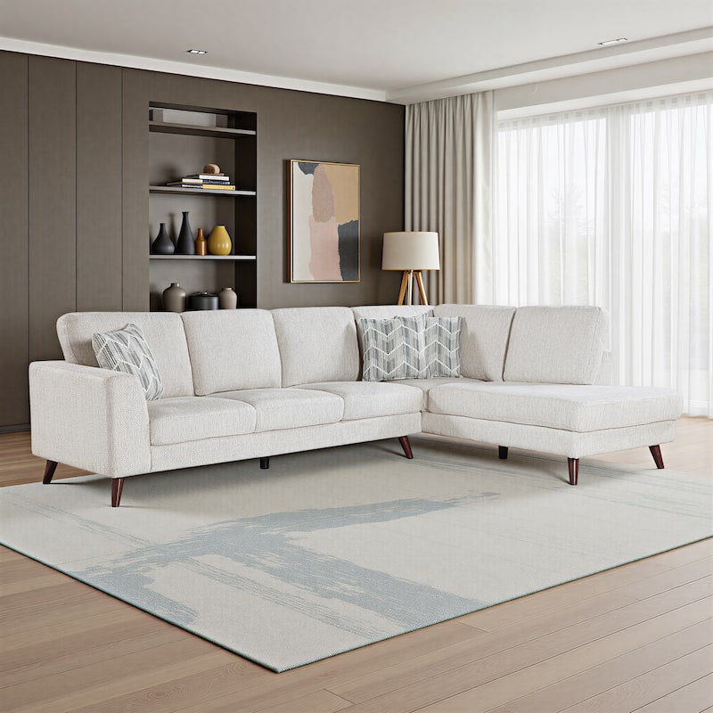 Fremont & Park Valley Chenille 2-Piece Sectional with Right Chaise