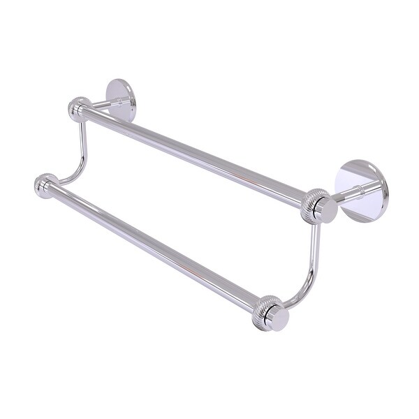 Allied Brass Satellite Orbit Two Double Towel Bar with Twisted Accent