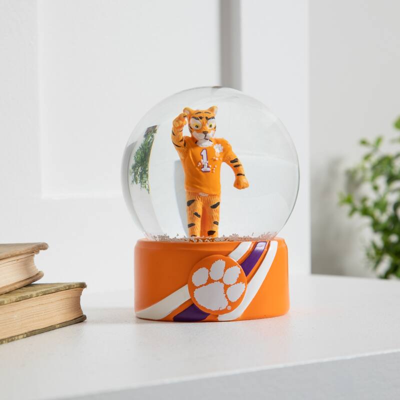 Clemson University 5 in. Glass Tabletop Snow Globe