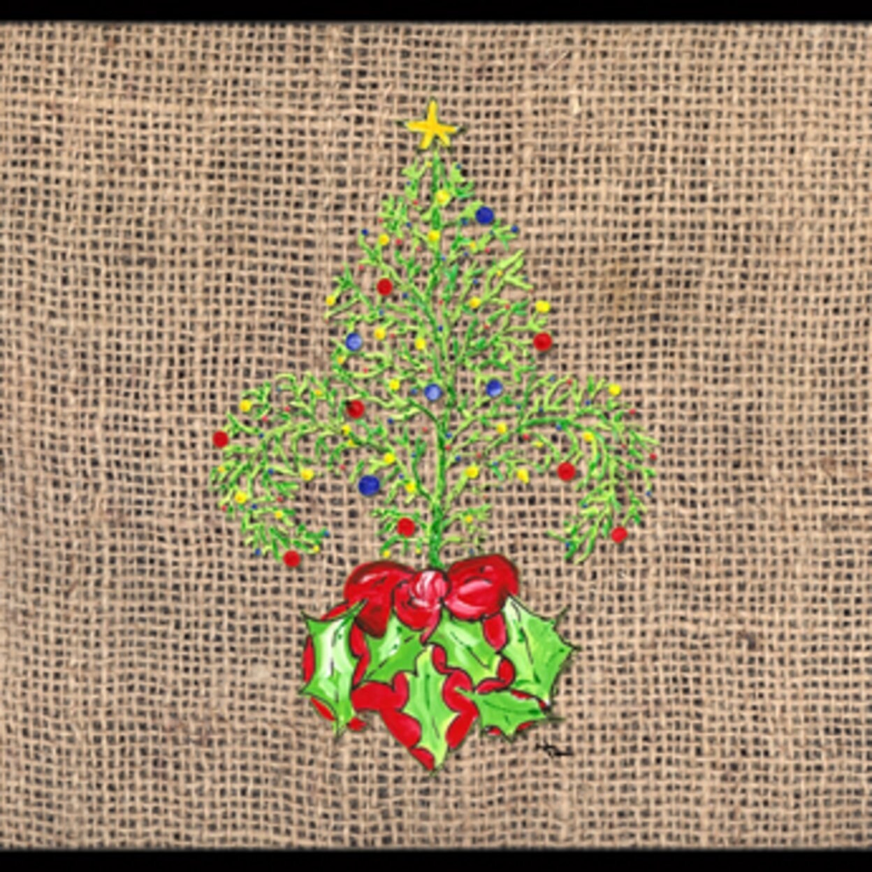 Shop Carolines Treasures 8745jmat 24 X 36 In Christmas Tree Fleur