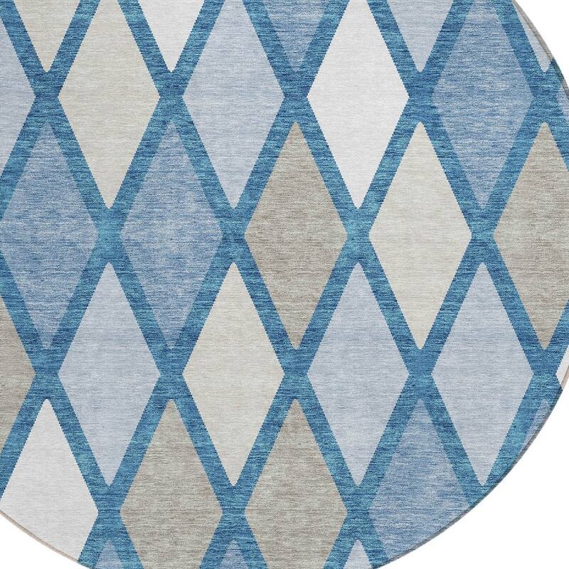 HomeRoots Geometric Transitional Rectangle Outdoor Rug