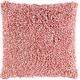 preview thumbnail 1 of 0, Artistic Weavers Malin Hand-Woven Shag 20-inch Throw Pillow Cover Coral