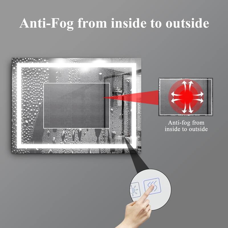 Modern Bathroom Vanity Mirror with LED Lights