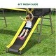 preview thumbnail 5 of 8, 660lbs Swing Set for Backyard with Saucer Swing, Climbing Net, Trapeze Bar, Slide, Outdoor Playset for Kids