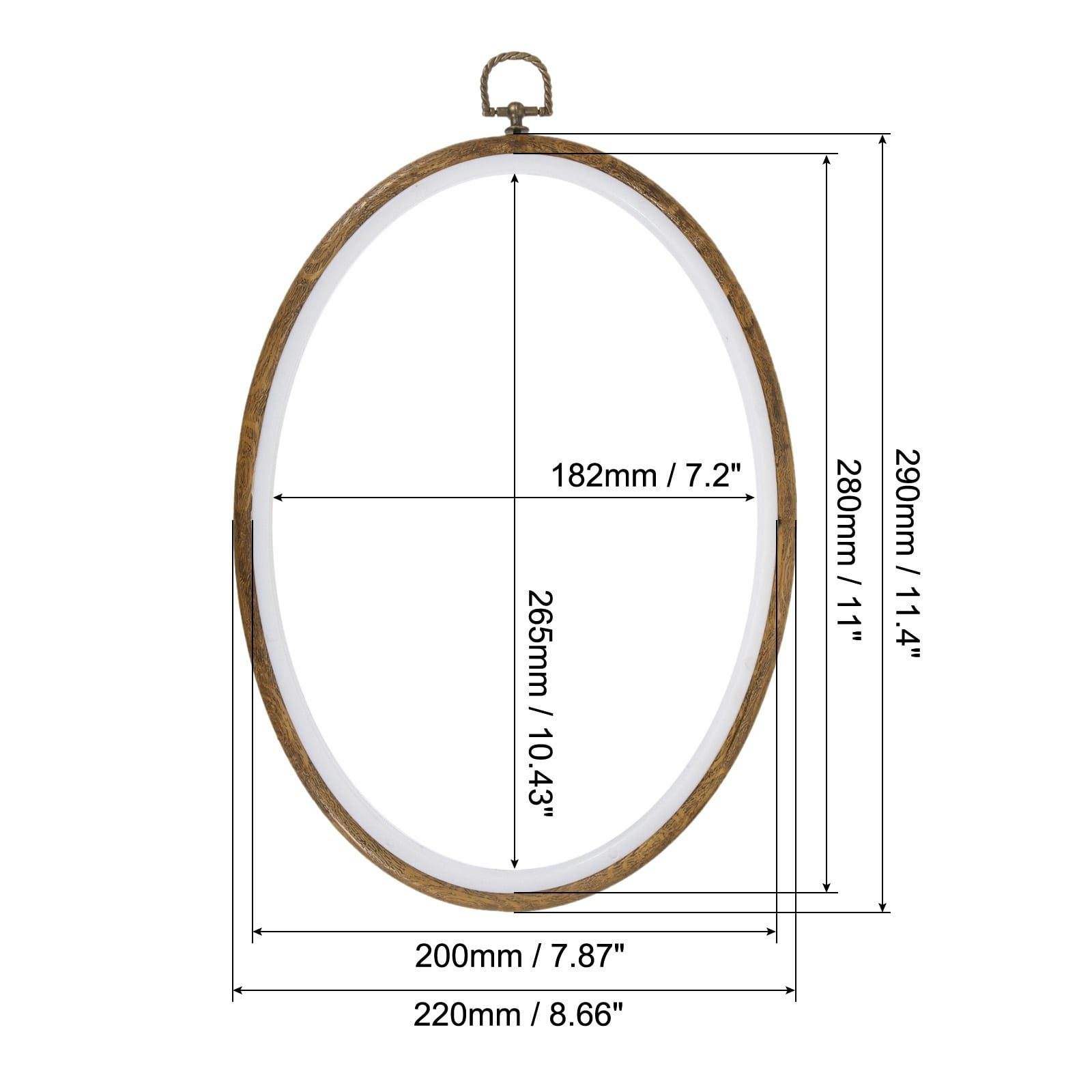 Dolity 4Pcs Embroidery Hoop Set Imitation Wood Circle Cross Stitch Hoop  Ring Frame for Embroidery and Cross Stitch DIY Needlepoint Sewing Tool |  Lazada PH