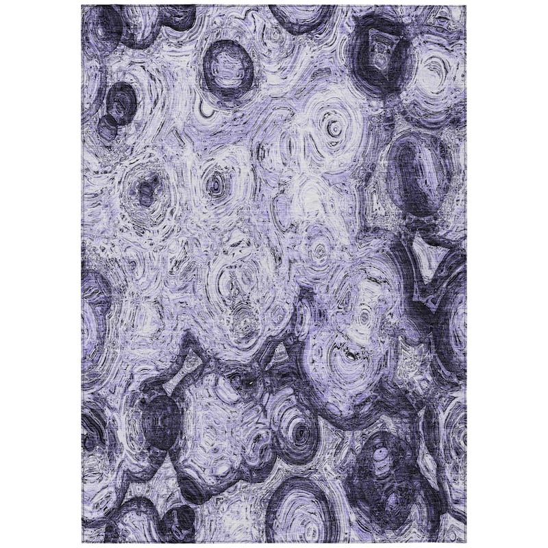 HomeRoots Abstract Transitional Rectangle Outdoor Rug