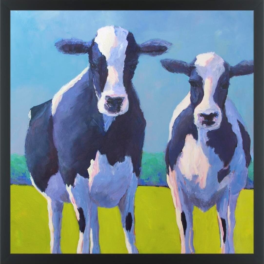 Shop Easy Art Prints Carol Young S Cow Pals Ii Premium Canvas