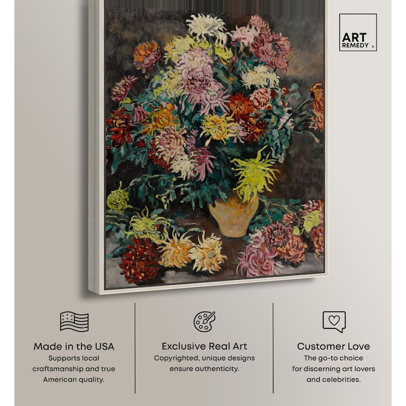 Louis Valtat Dahlias Canvas by Art Remedy