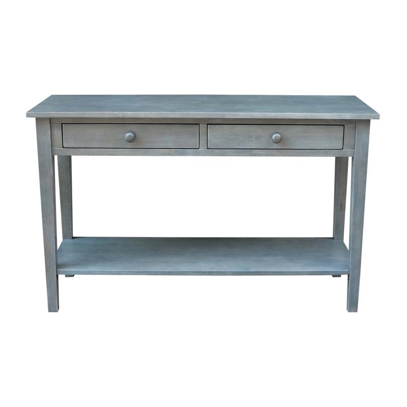 Spencer Solid Parawood Sofa Server Table - 48 in. W x 17 in. D x 30 in. H