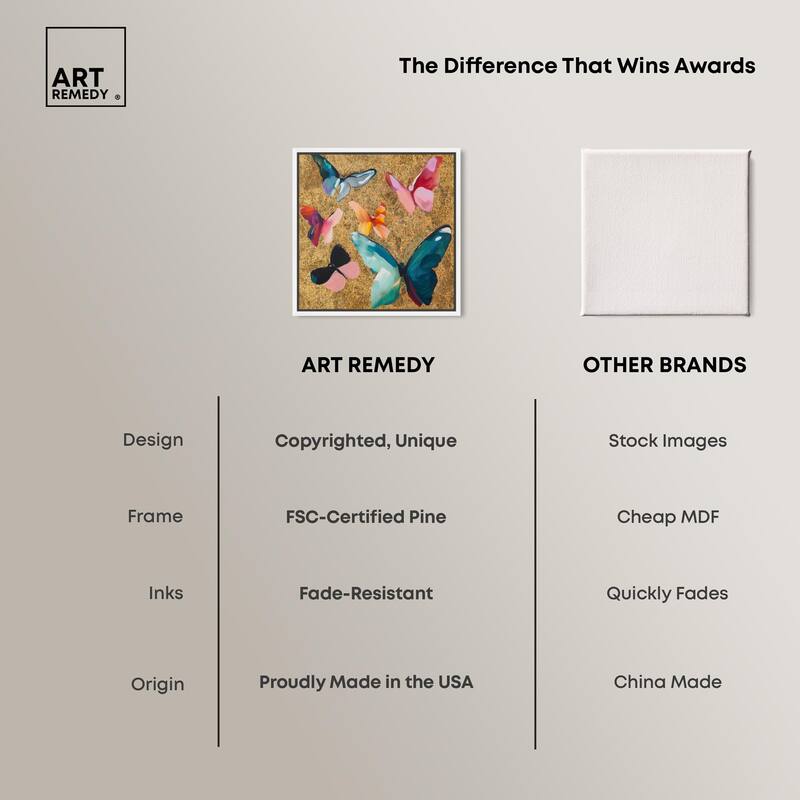 Spectrum of Wings Canvas by Art Remedy