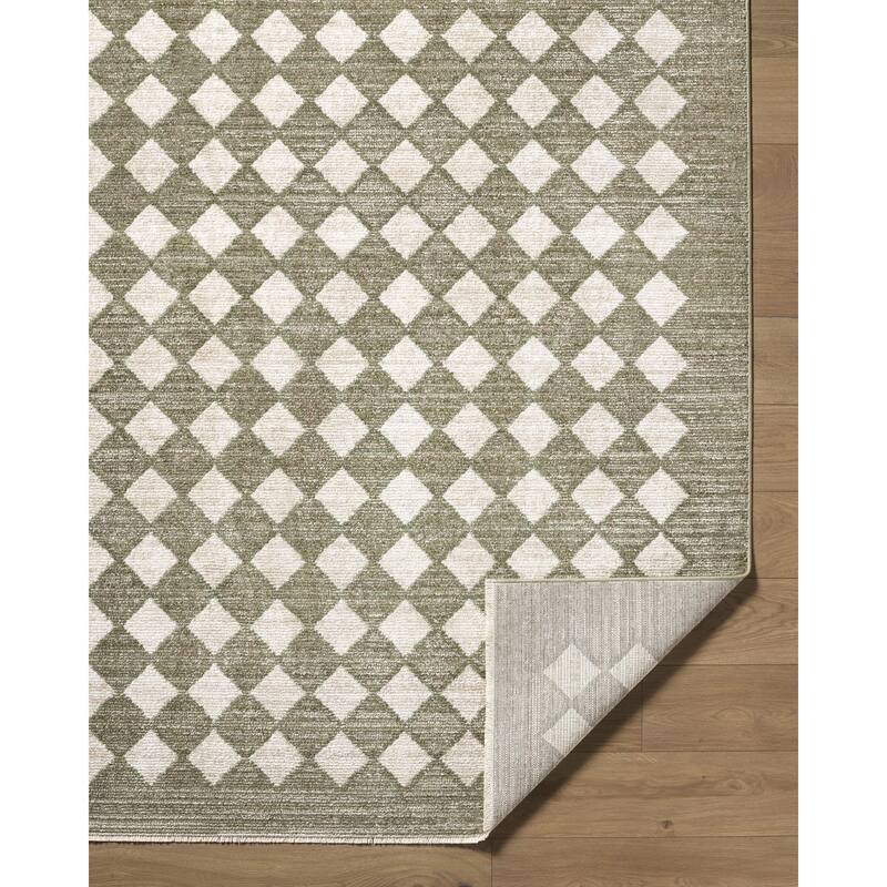 Galey Alix x Livabliss Myrtle Avenue V Vintage Checkerboard Area Rug
