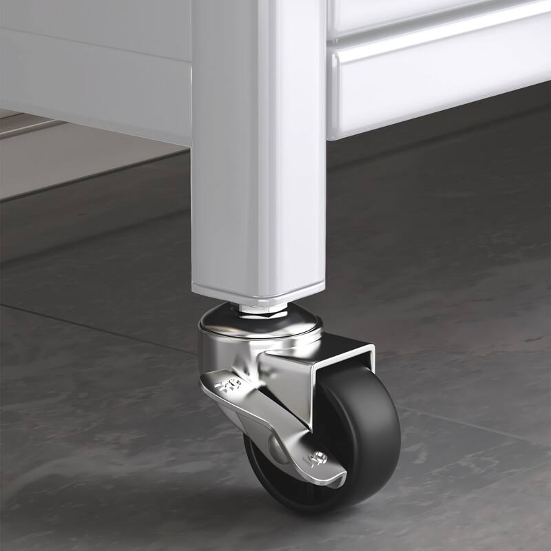 Anmytek 5 Tier Multifunctional Kitchen Storage Bakers Rack with Flip Door Cabinet Microwave Stand Coffee Bar Pantry Shelf