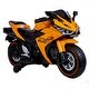 preview thumbnail 10 of 56, Ride-On Electric Motorcycle for Kids, 12V Battery, Throttle Control, LED Wheels, and MP3, Ages 3+ Orange