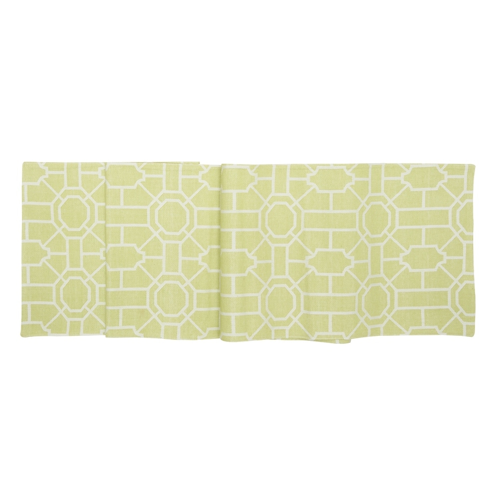 Trellis Woven Table Runner - 13" x 72"