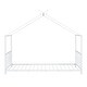 preview thumbnail 8 of 28, Twin Size Metal House Bed with Roof, Easy Assembly