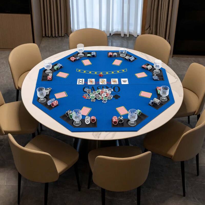 Costway 48" Poker Table Top - 8 Player Foldable Texas Holdem Poker - See Details