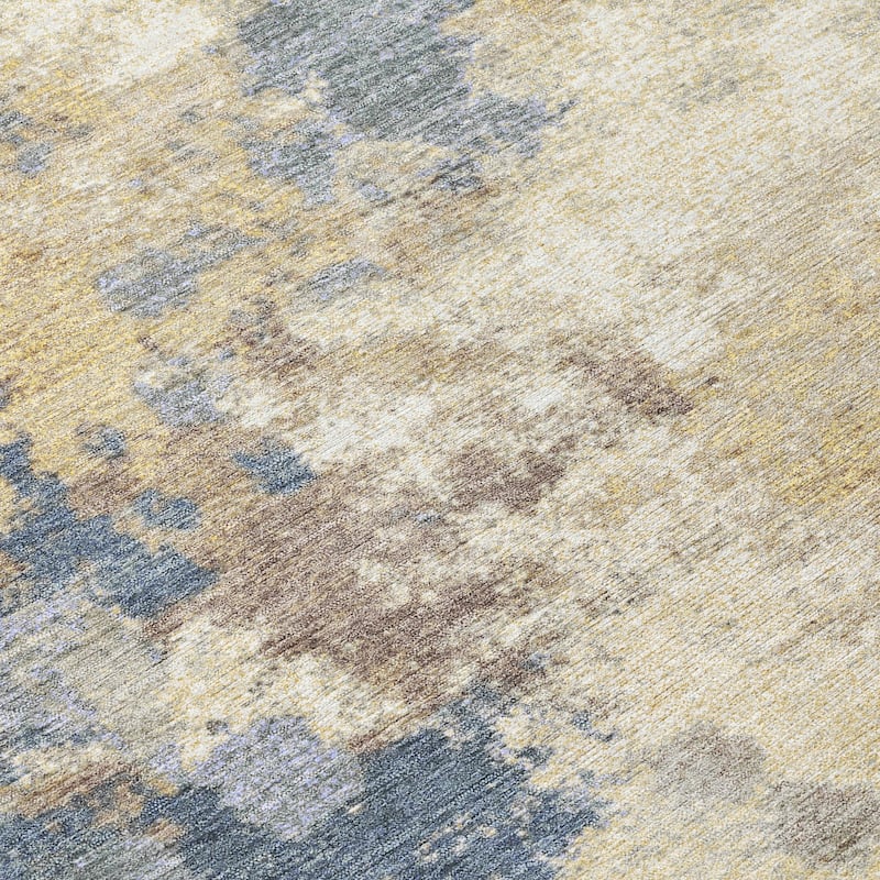 HomeRoots Abstract Transitional Rectangle Outdoor Rug