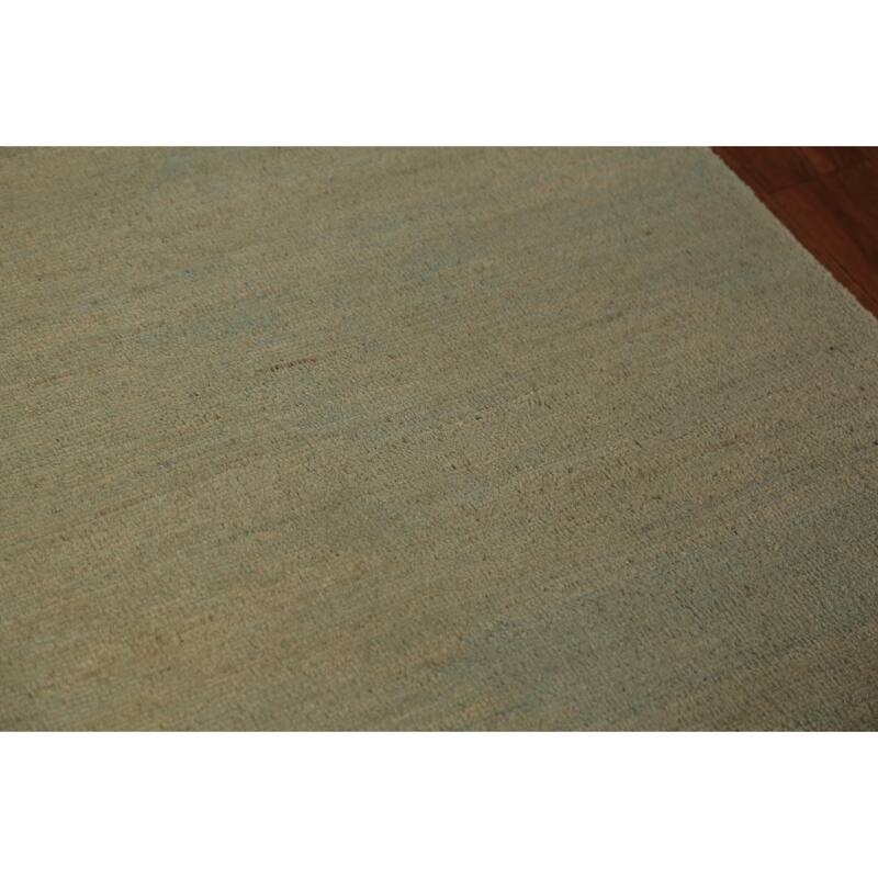 Modern Gabbeh Runner Rug Hand-Knotted Living Room Wool Carpet - 2'6" x 9'6"