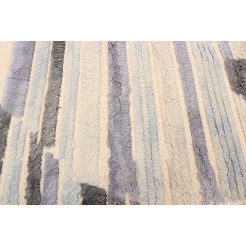 ECARPETGALLERY Hand-knotted Tangier Ivory Wool Rug - 5'3 x 7'8