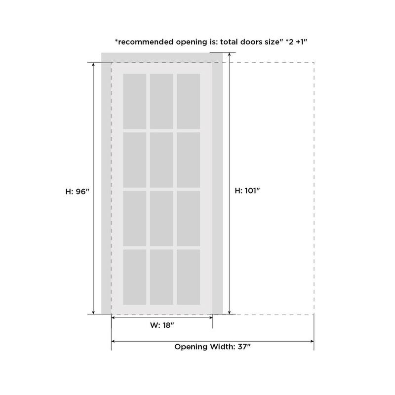 SartoDoors Planum 2102 | Interior French Doors French Door | Solid Wood w/ Glass | Hardware Set | 18x80, Oak