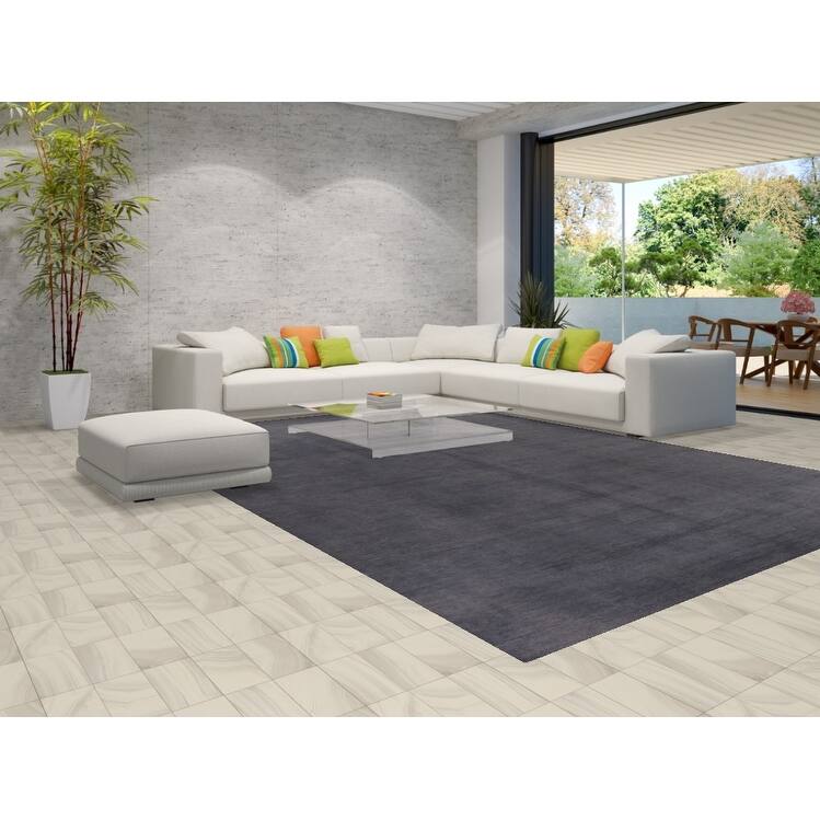Solid Gabbeh Persian Large Rug Hand-Knotted Wool Carpet - 9'11" x 13'10"