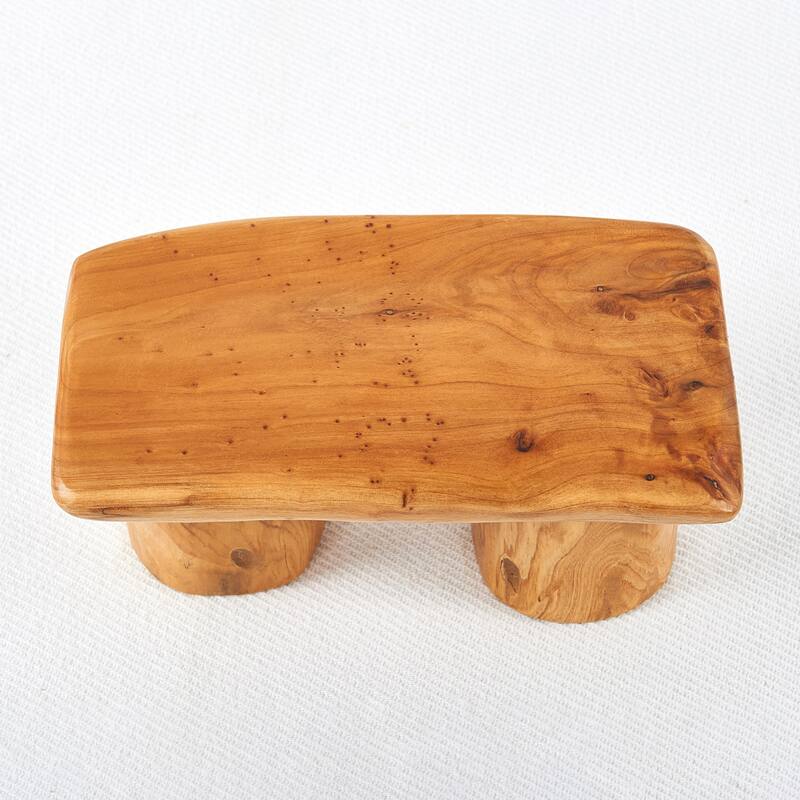Cedar Roots Serving Stand Farmhouse wood pedestal stand plant holder