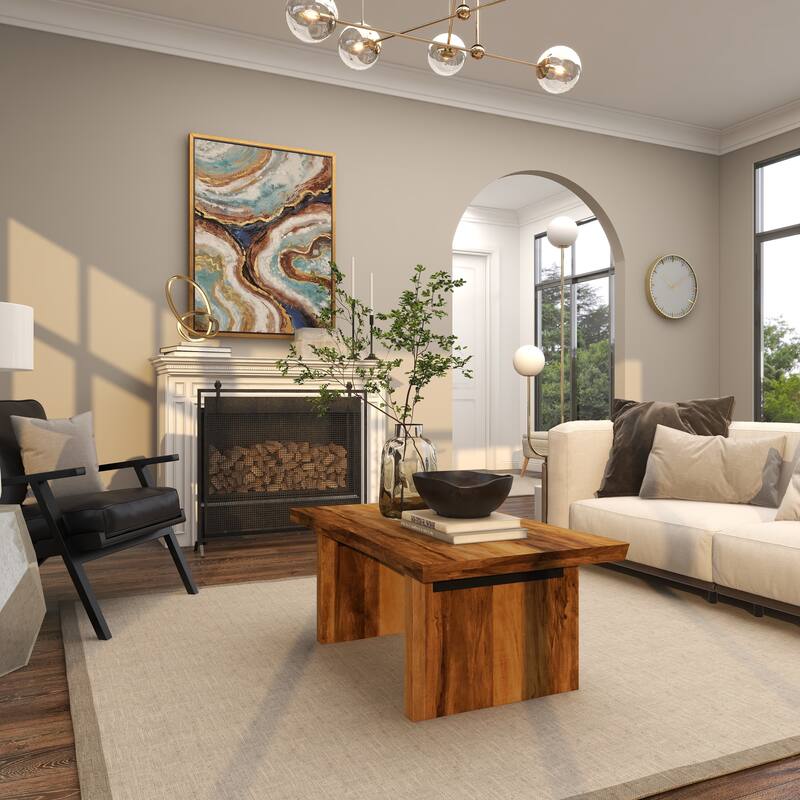 Teak Wood Handmade Decorative Bowl with Natural Grooves - Brown or Black - Roche River Decor