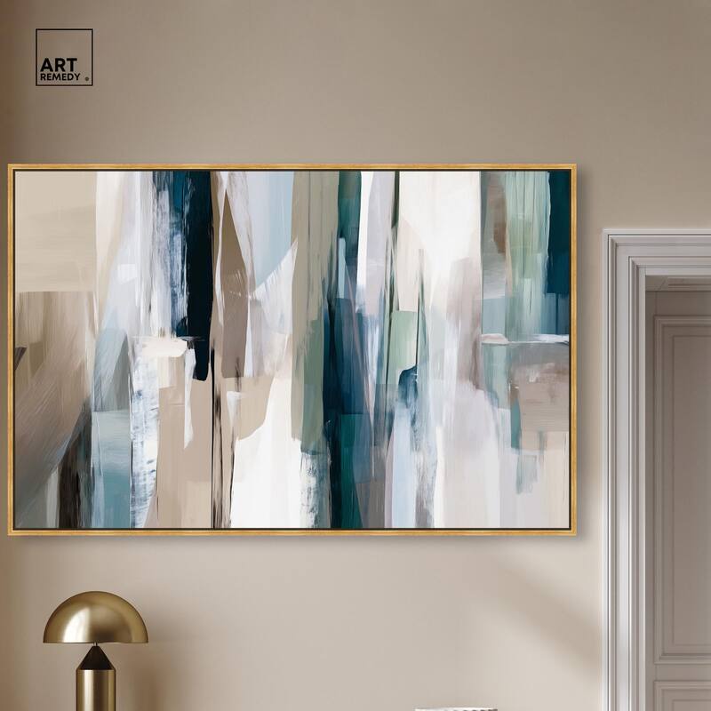 Color Columns Canvas by Art Remedy