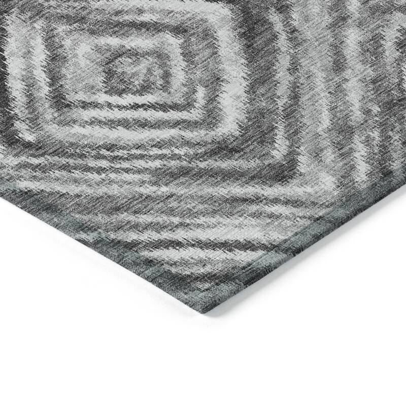 HomeRoots Geometric Transitional Rectangle Outdoor Rug