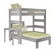preview thumbnail 17 of 15, Max and Lily Farmhouse Twin over Twin L-Shaped Bunk Bed with Desk