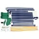 preview thumbnail 2 of 7, Roomfitters Outdoor Metal Swing Set with Glider, Fun Backyard Equipment for Toddlers and Youth, Blue