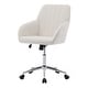 preview thumbnail 14 of 60, Velvet Home Office Chair, Ergonomic Swivel Study Desk Chair, Upholstered Vanity Chair with Backrest Seat and Metal Base