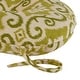 preview thumbnail 3 of 3, Greendale Home Fashions Shoreham Green Ikat Outdoor Round Bistro Dining Seat Cushion (Set of 2)