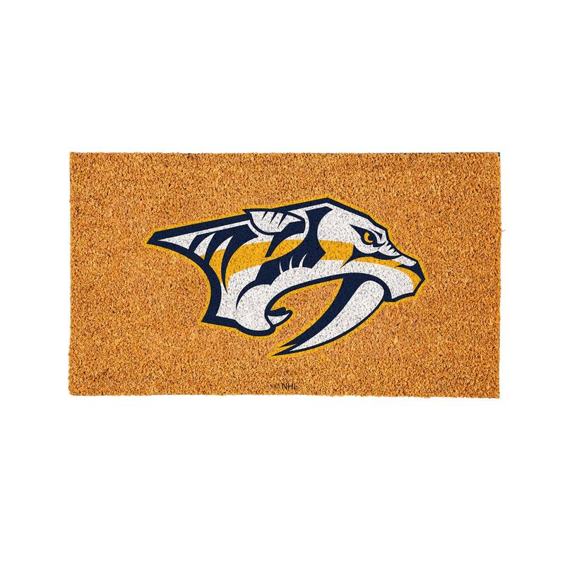 Coir Door Mat, 16"x 28", Nashville Predators - 28" x 16"
