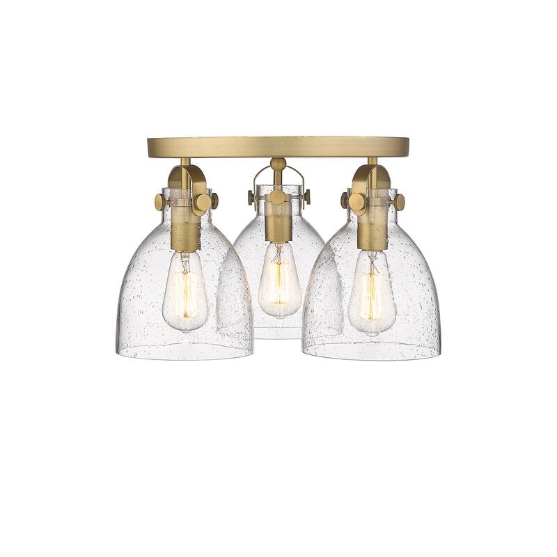 Innovations Lighting Newton Bell - 3 Light 7" Flush Mount