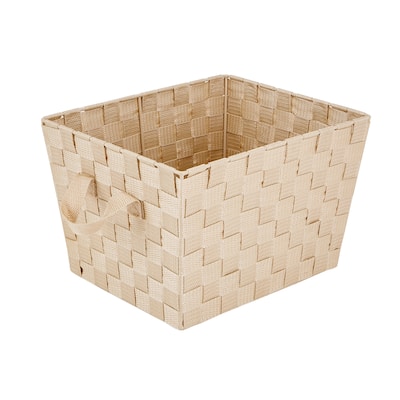 Simplify Small Woven Storage Bin in Ivory - 10"x12"x8"