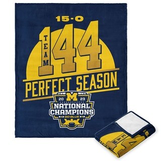 NCAA Michigan Team 144 Silk Touch Throw - Bed Bath & Beyond - 39986458