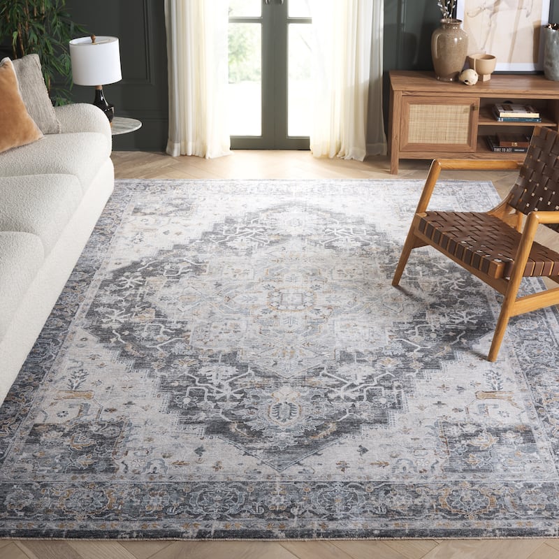 SAFAVIEH Crescent Elham Traditional Medallion Rug - 8' x 10' - Blue/Grey