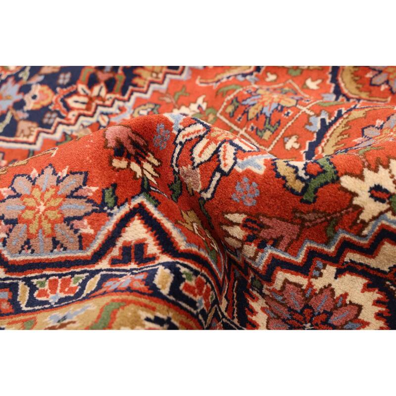 ECARPETGALLERY Hand-knotted Royal Mahal Dark Copper Wool Rug - 5'10 x 9'2