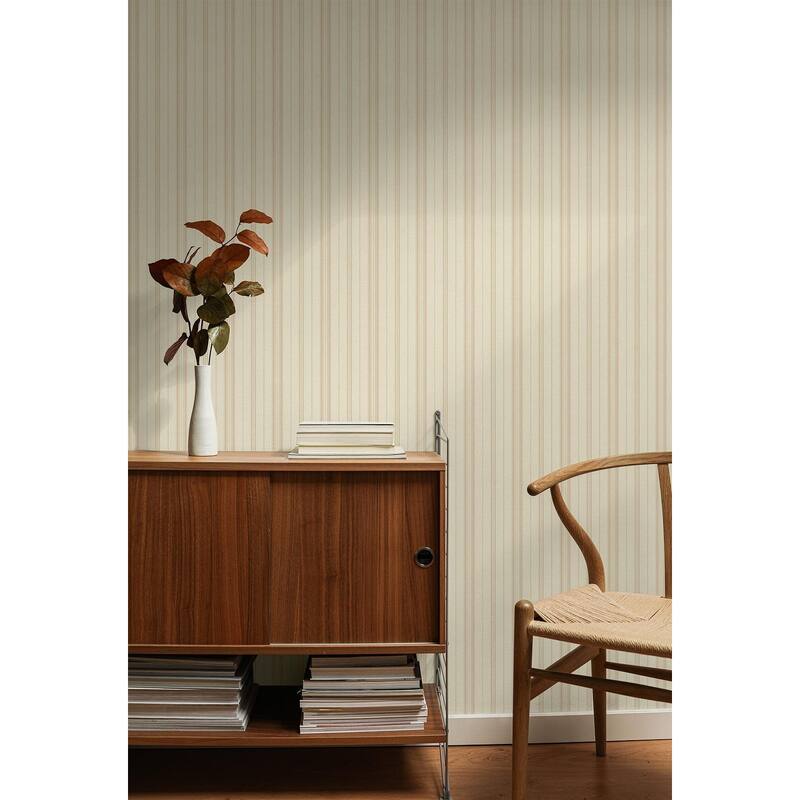Seabrook Designs Chantilly French Stripe Unpasted Wallpaper