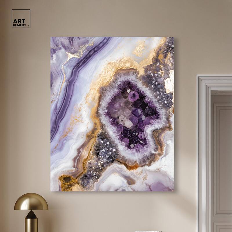 Amethystine Dream II Canvas by Art Remedy, Gallery Wrapped