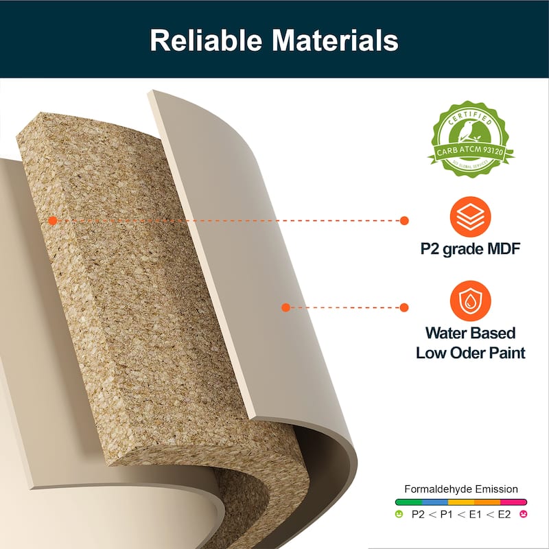 Extendable Makeup Vanity Desk with 6 Drawers