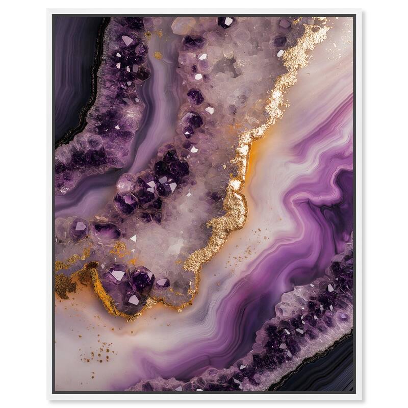 Amethystine Dream I Canvas by Art Remedy - White - 36" x 45"
