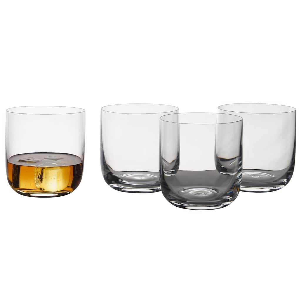 Mikasa Upton Set of 4 Double Old Fashioned Glasses, 13 Oz