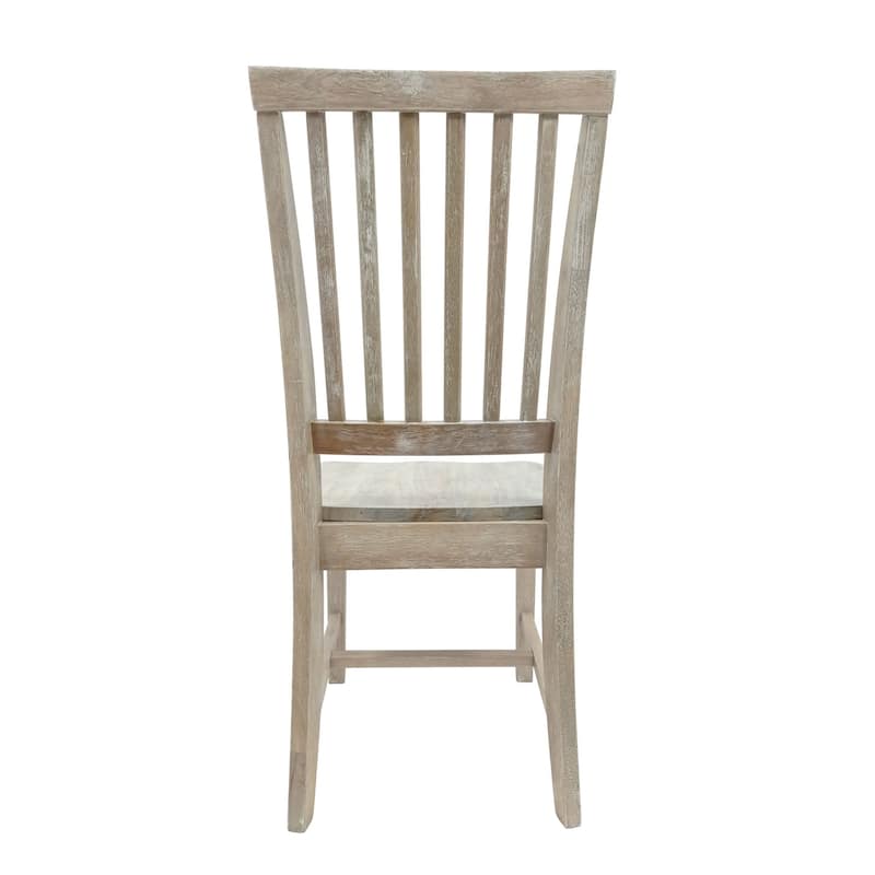 Solid Hand Finished Dining Chair - 39" - Driftwood Brown