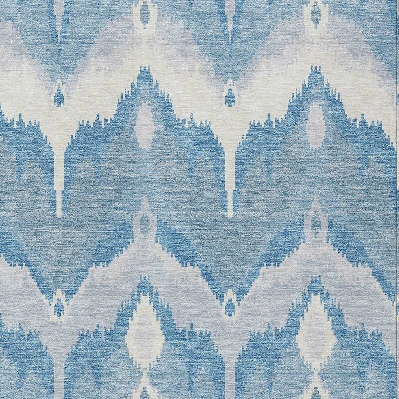 HomeRoots Ikat Transitional Rectangle Outdoor Rug